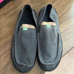 Sanuk Men's Charcoal Gray Slip-On Loafers